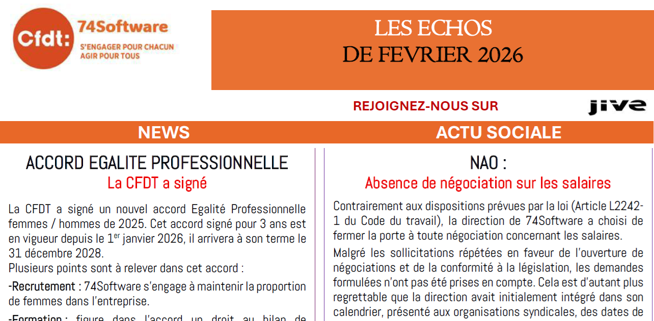 Comm mensuelle 74s février 2026