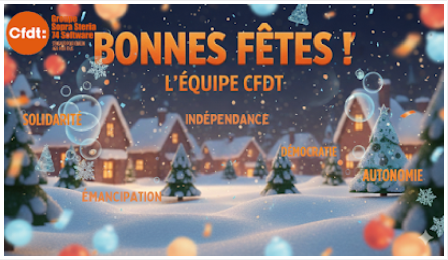Bonnes fêtes !