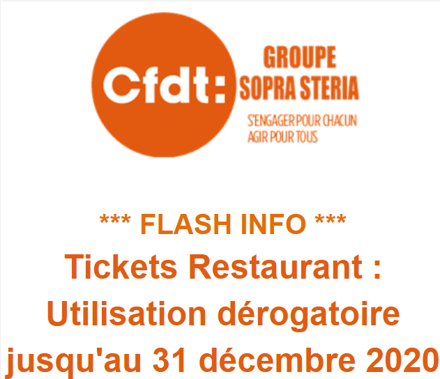 *** FLASH INFO *** TICKETS RESTAURANT : UTILISATION DÉROGATOIRE JUSQU'AU 31 DÉCEMBRE 2020 capture d’écran 2026 07 08 113720