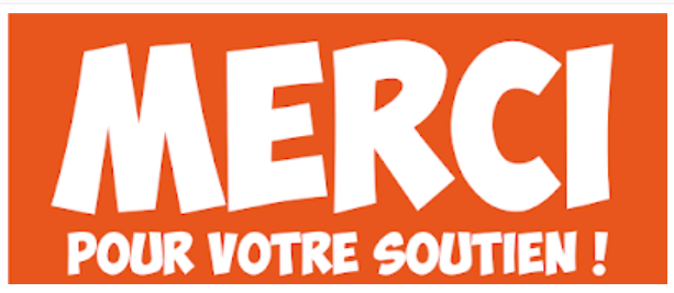 MERCI pour votre soutien ! Merci